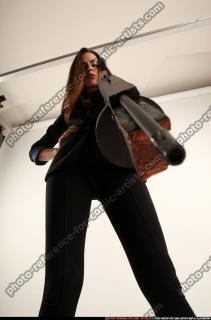 Jade With Tommygun Weapon Pose